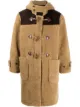 Image 1 of Drôle De Monsieur hooded duffle teddy coat