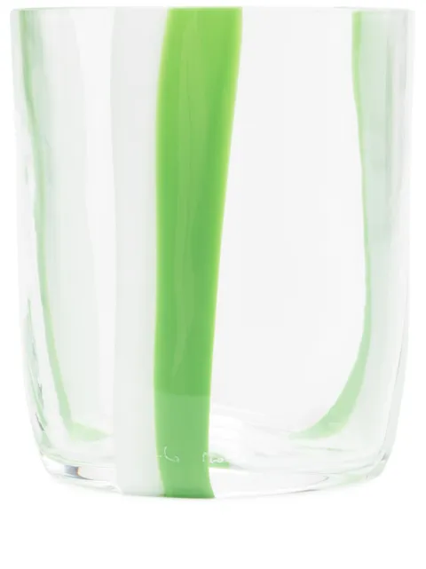 Carlo Moretti abstract stripe print glass