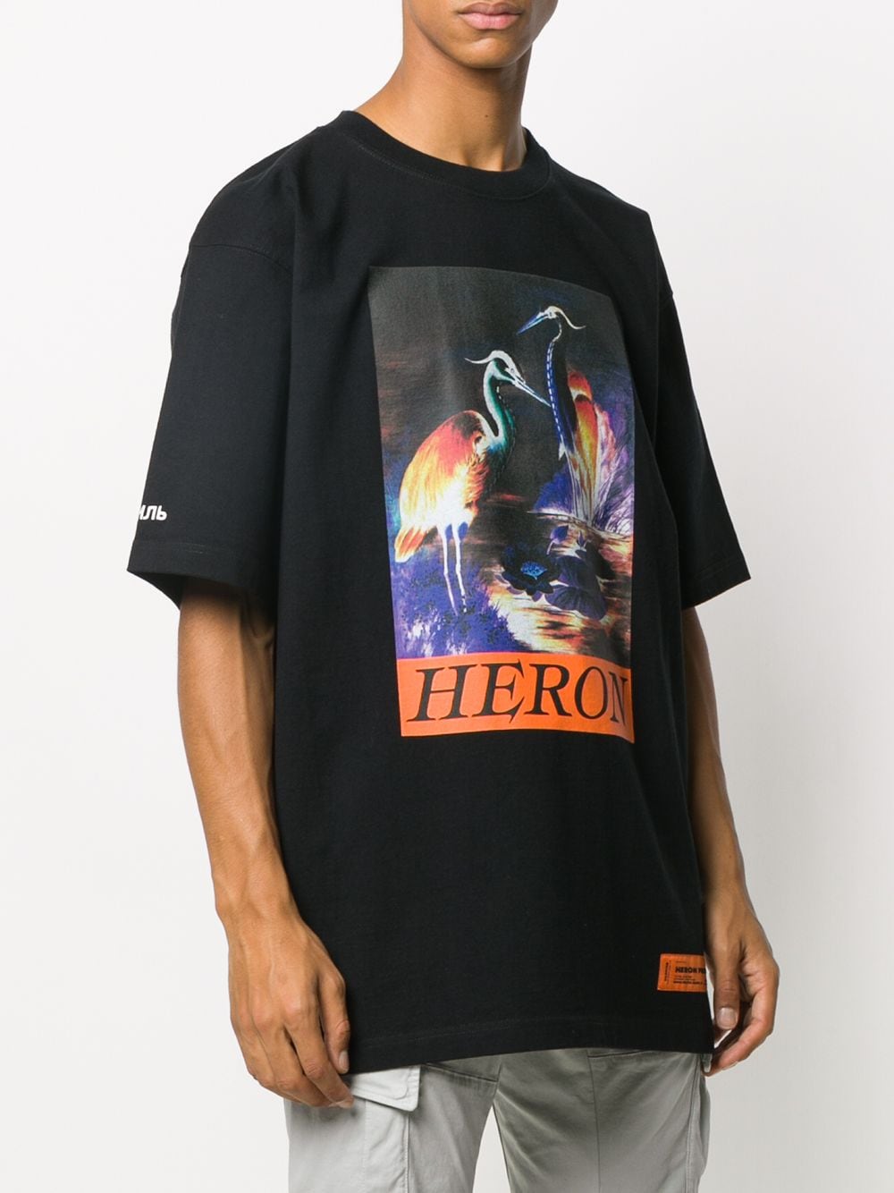 фото Heron preston футболка с принтом heron