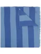 Image 1 of Paul Smith striped embroidered logo scarf