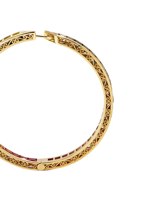 Dolce & Gabbana 18kt Yellow Gold Diamond Sapphire Rainbow
