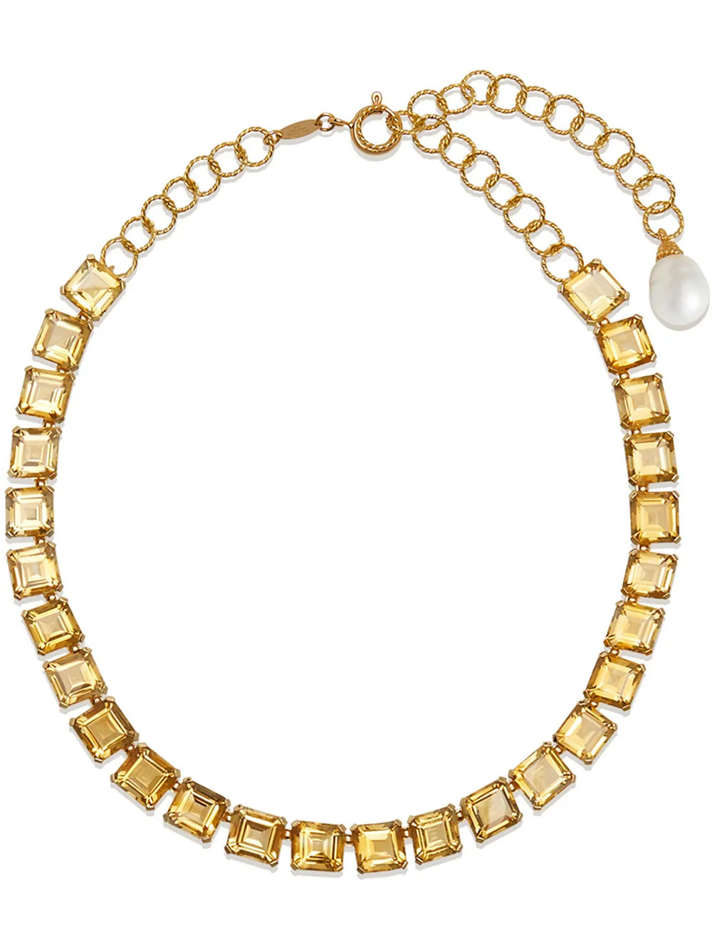 

Dolce & Gabbana collar en oro amarillo de 18kt con detalle de cuarzo - Dorado