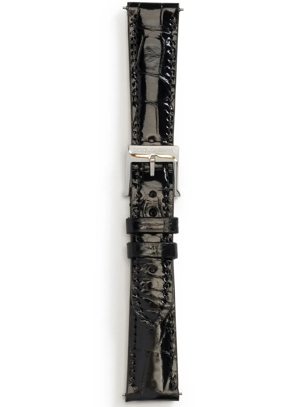 Dolce & Gabbana logo-embossed watch strap | Black | Image 1