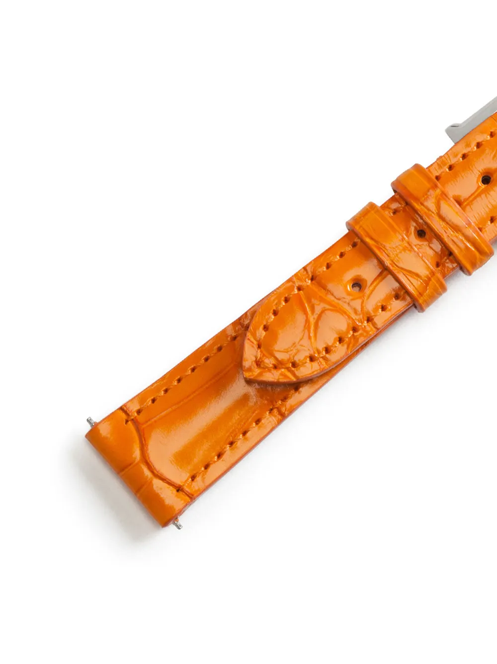 Dolce & Gabbana Horlogebandje met logo-reliëf - Oranje