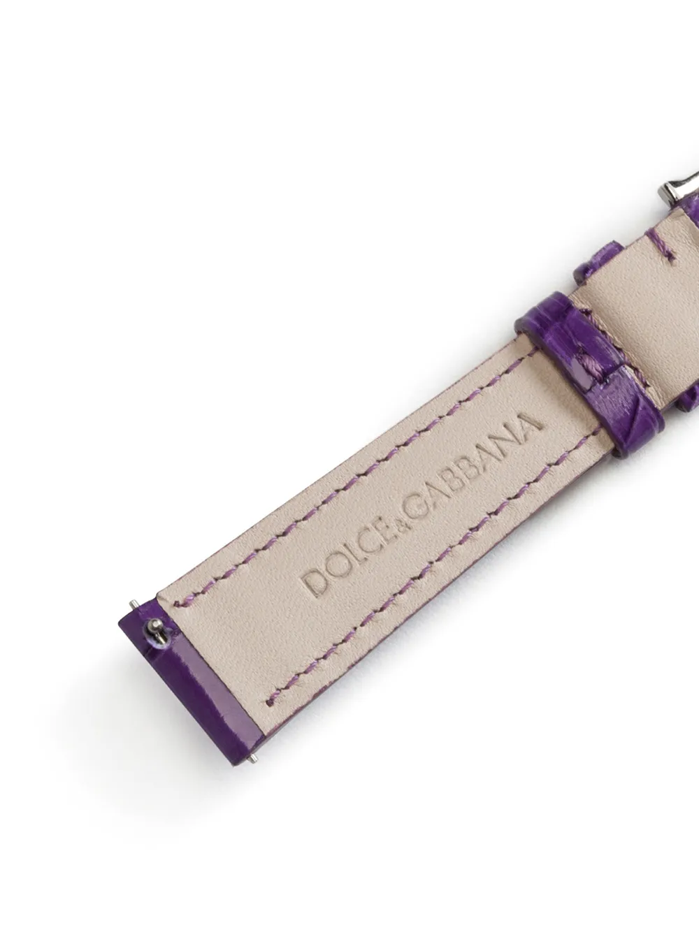  Dolce & Gabbana Logo-embossed Watch Strap - Purple 