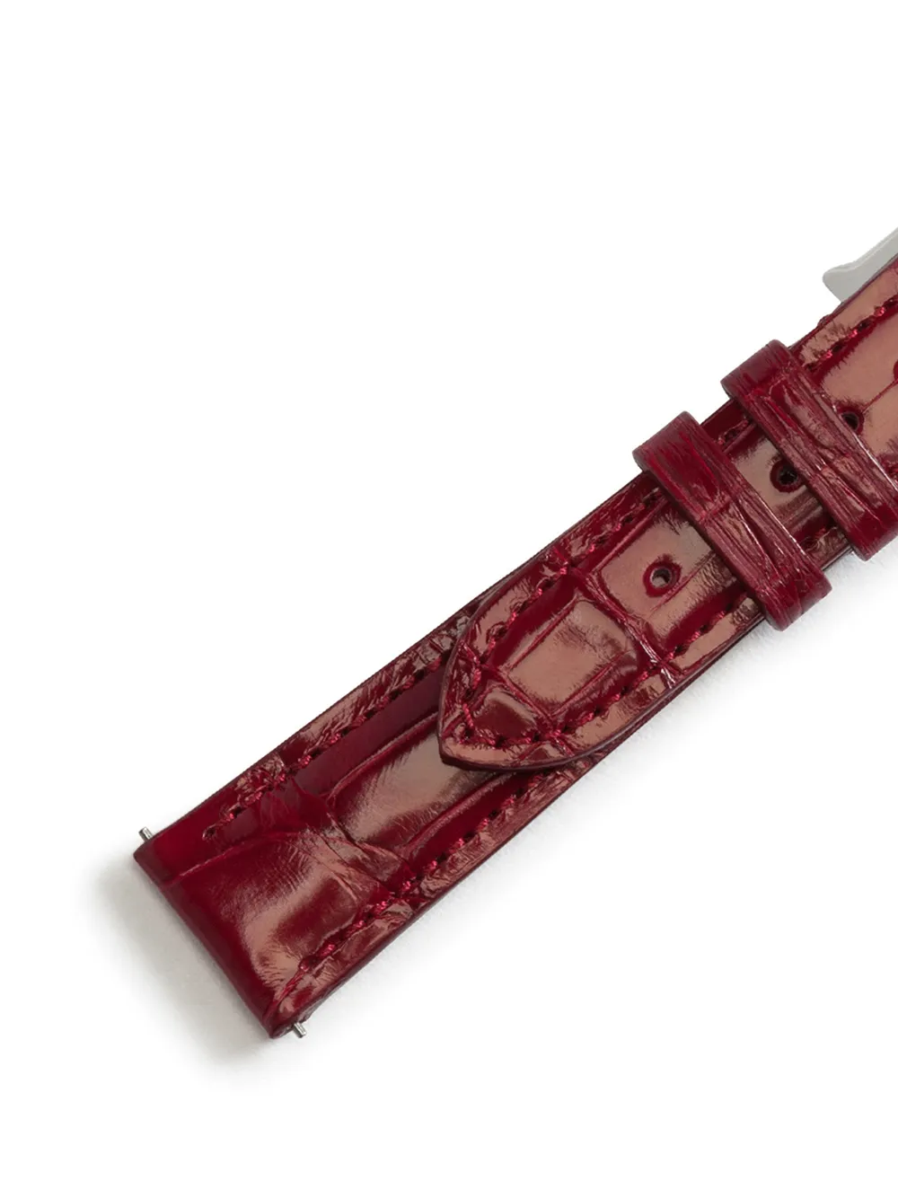 Dolce & Gabbana Horlogebandje met logo-reliëf - Rood