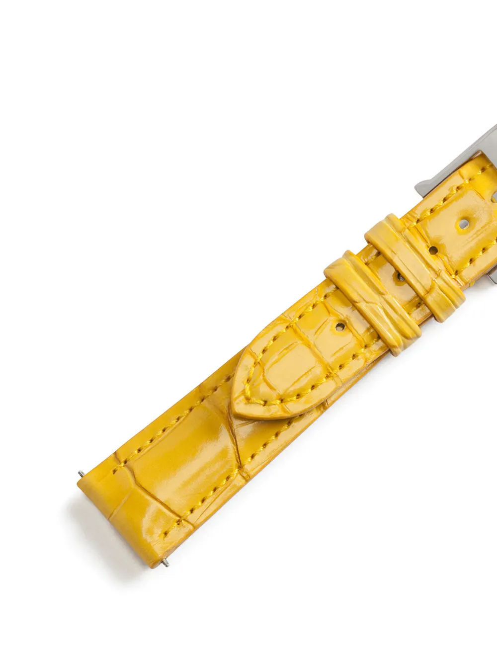 Dolce & Gabbana Horlogebandje met logo-reliëf - Geel