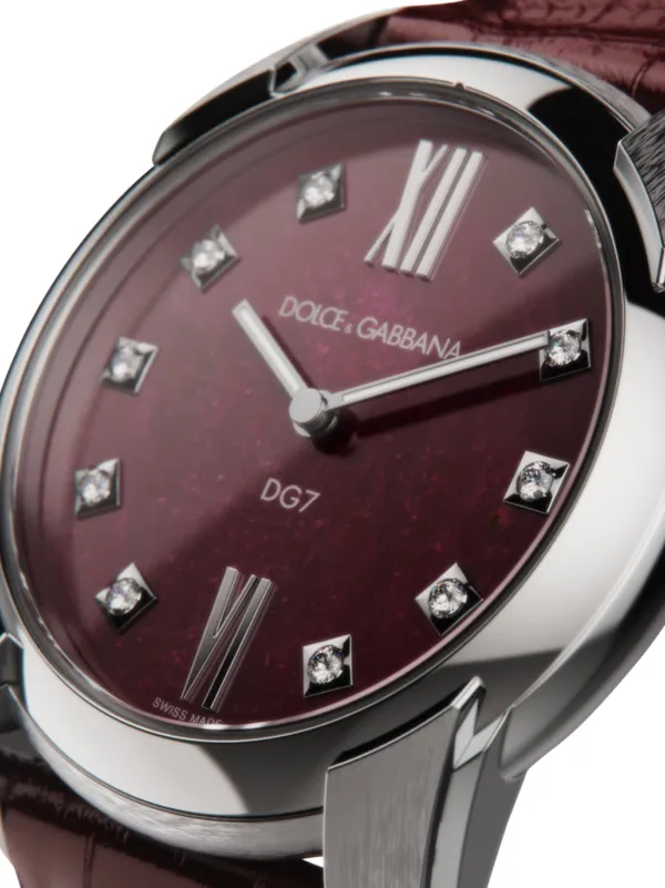 Dolce & Gabbana DG7 40mm Watch | Red | FARFETCH
