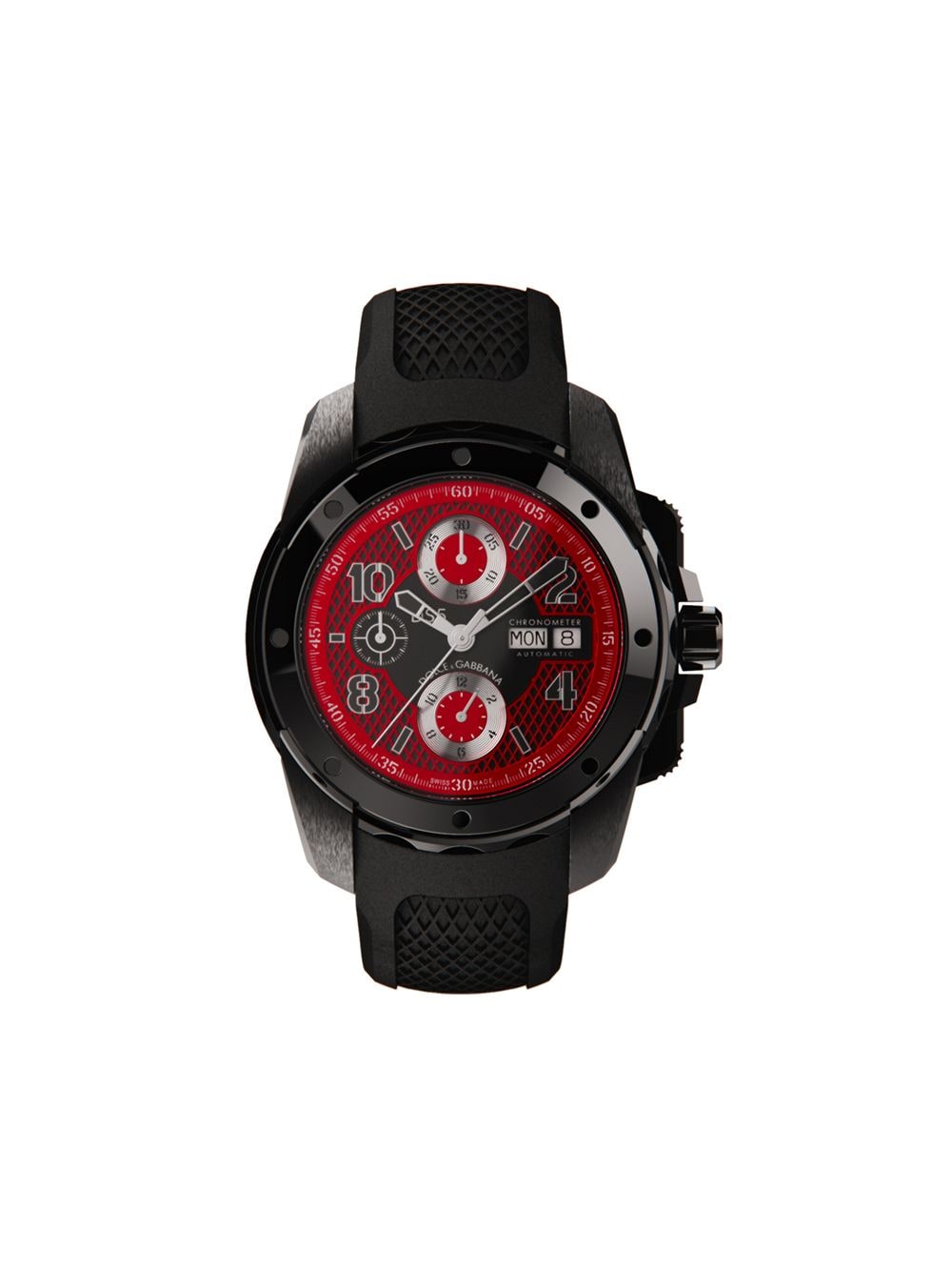 Shop Dolce & Gabbana Ds5 44mm Watch In Red
