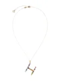 Dolce & Gabbana 18kt yellow gold initial H gemstone necklace