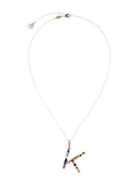 Dolce & Gabbana Colar de ouro 18k com pingente da letra K