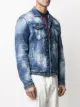 Dsquared2 paint-splatter denim jacket