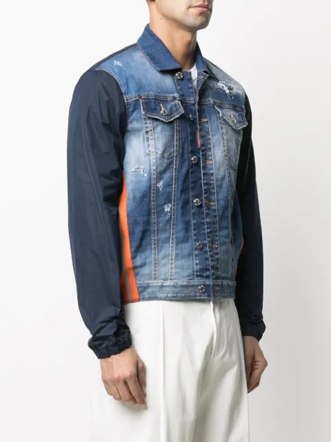 Dsquared2 contrast-sleeve denim jacket 