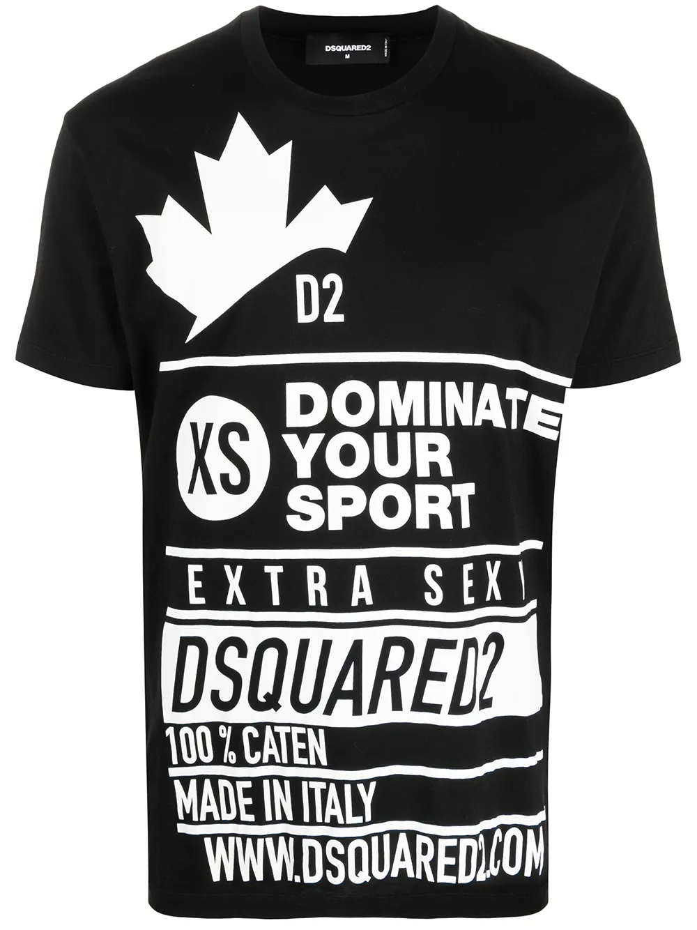 

Dsquared2 playera con eslogan estampado - Negro