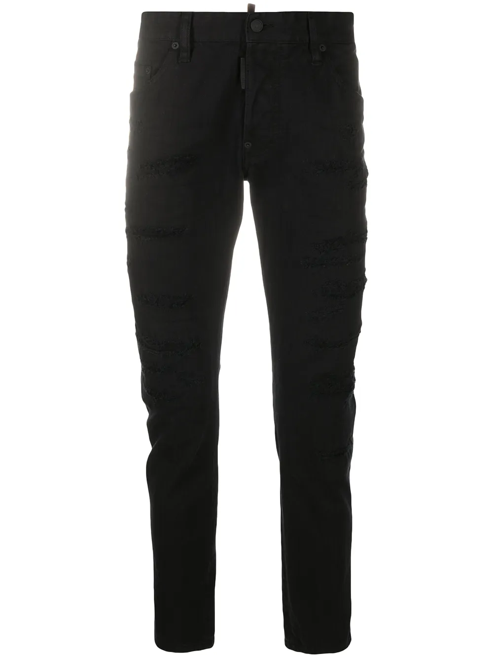 

Dsquared2 distressed straight-leg jeans - Black