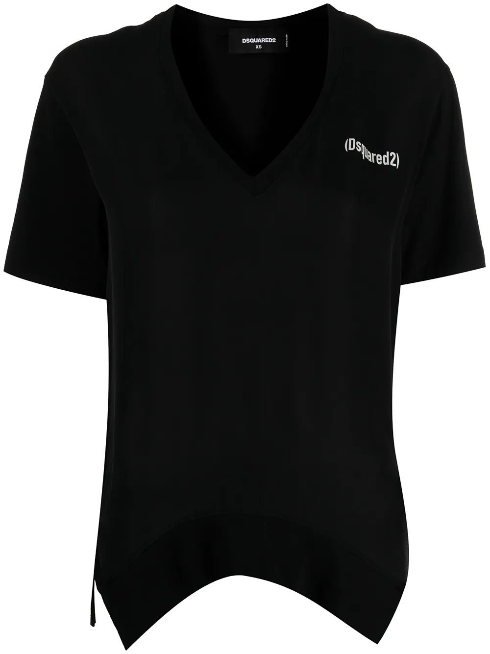 DSQUARED2 playera con abertura en los laterales | negro | Image 1