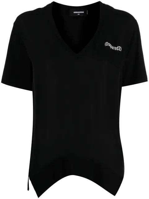 DSQUARED2 playera con abertura en los laterales