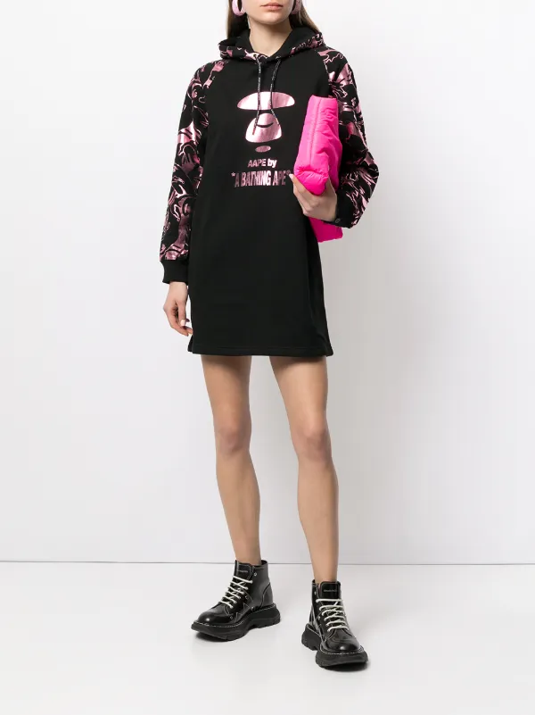 hooded shift dress