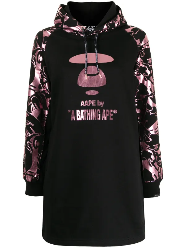 hooded shift dress