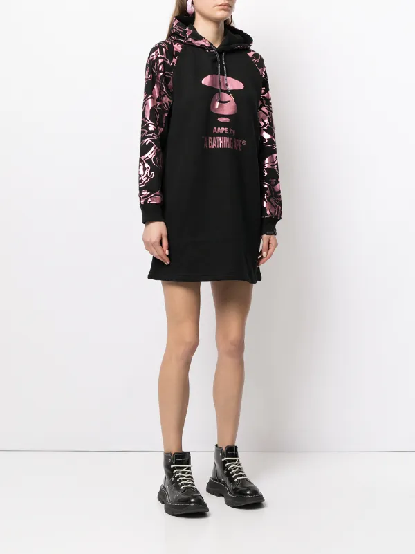 hooded shift dress