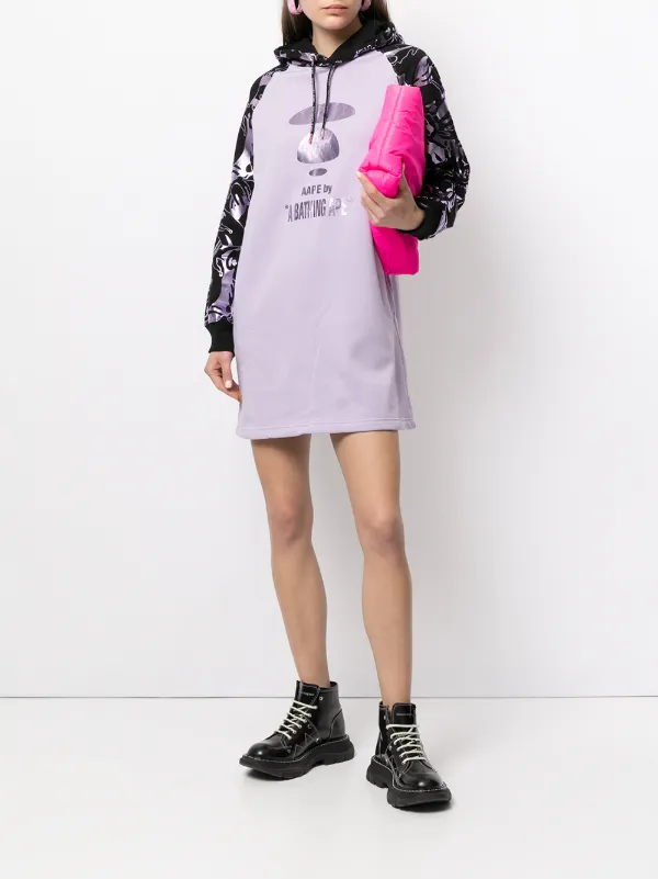 hooded shift dress