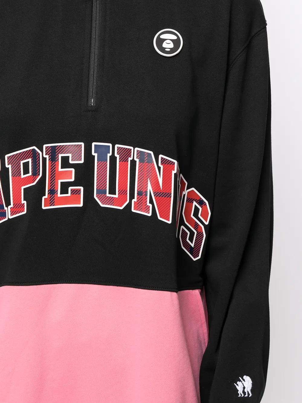 фото Aape by *a bathing ape® толстовка на молнии с надписью