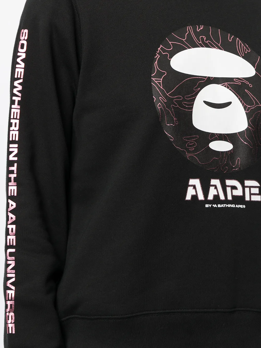 фото Aape by *a bathing ape® толстовка с круглым вырезом и логотипом