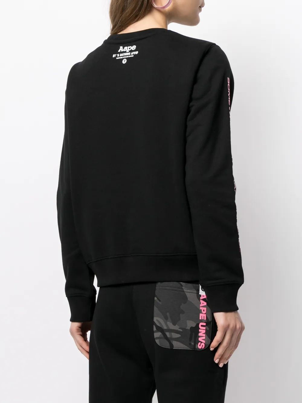 фото Aape by *a bathing ape® толстовка с круглым вырезом и логотипом