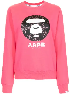bape pink sweatshirt