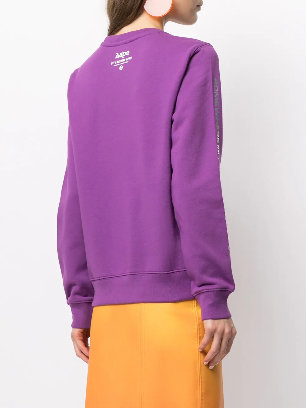 фото Aape by *a bathing ape® толстовка с круглым вырезом и логотипом