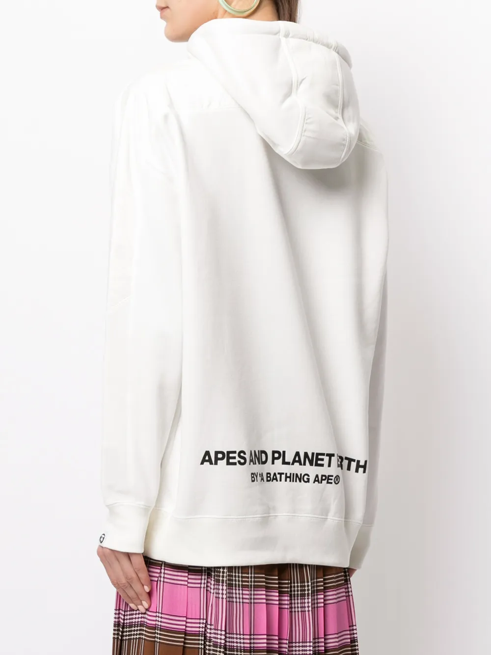 фото Aape by *a bathing ape® худи на молнии с вышитым логотипом