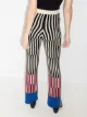 The Elder Statesman geometric pattern knit trousers