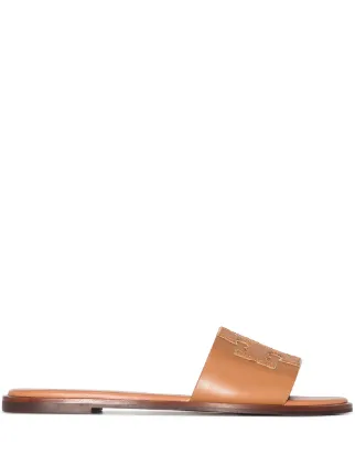 Tory Burch Ines Flat Leather Sandals - Farfetch