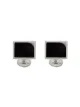 Image 1 of Dolce & Gabbana obsidian-embellished cufflinks
