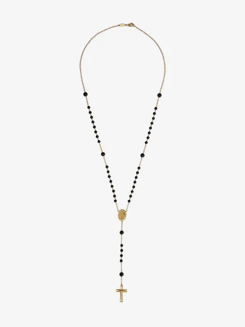 18K yellow gold Sicily Rosary jade necklace