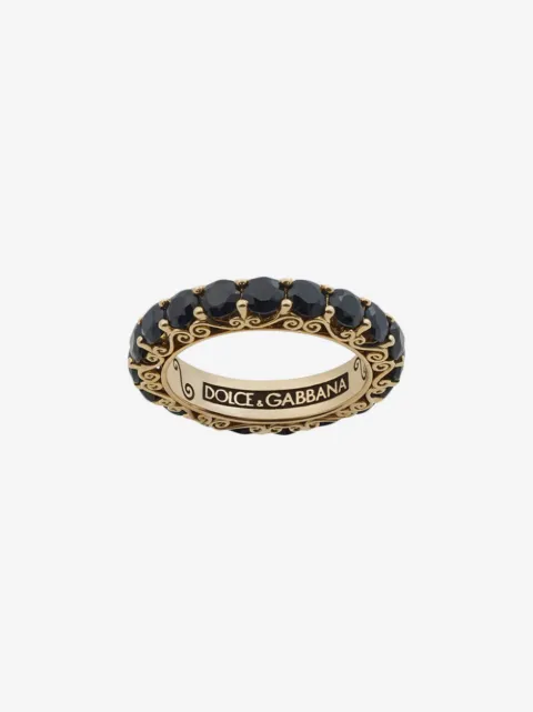 Dolce & Gabbana 18K yellow gold Sicily sapphire ring