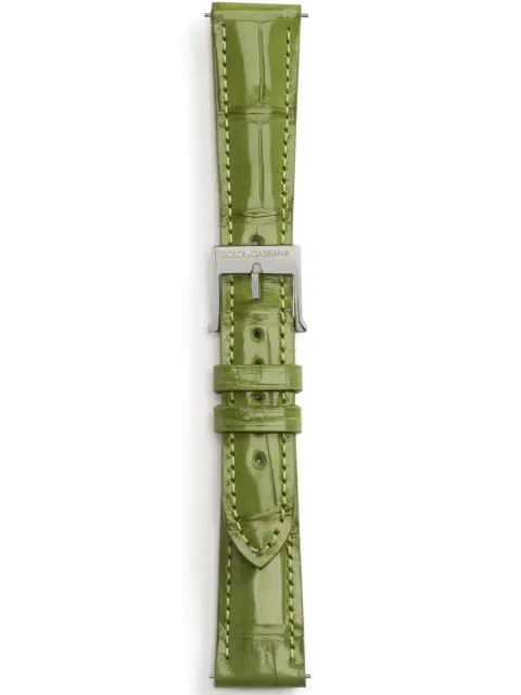 Dolce & Gabbana logo-embossed watch strap