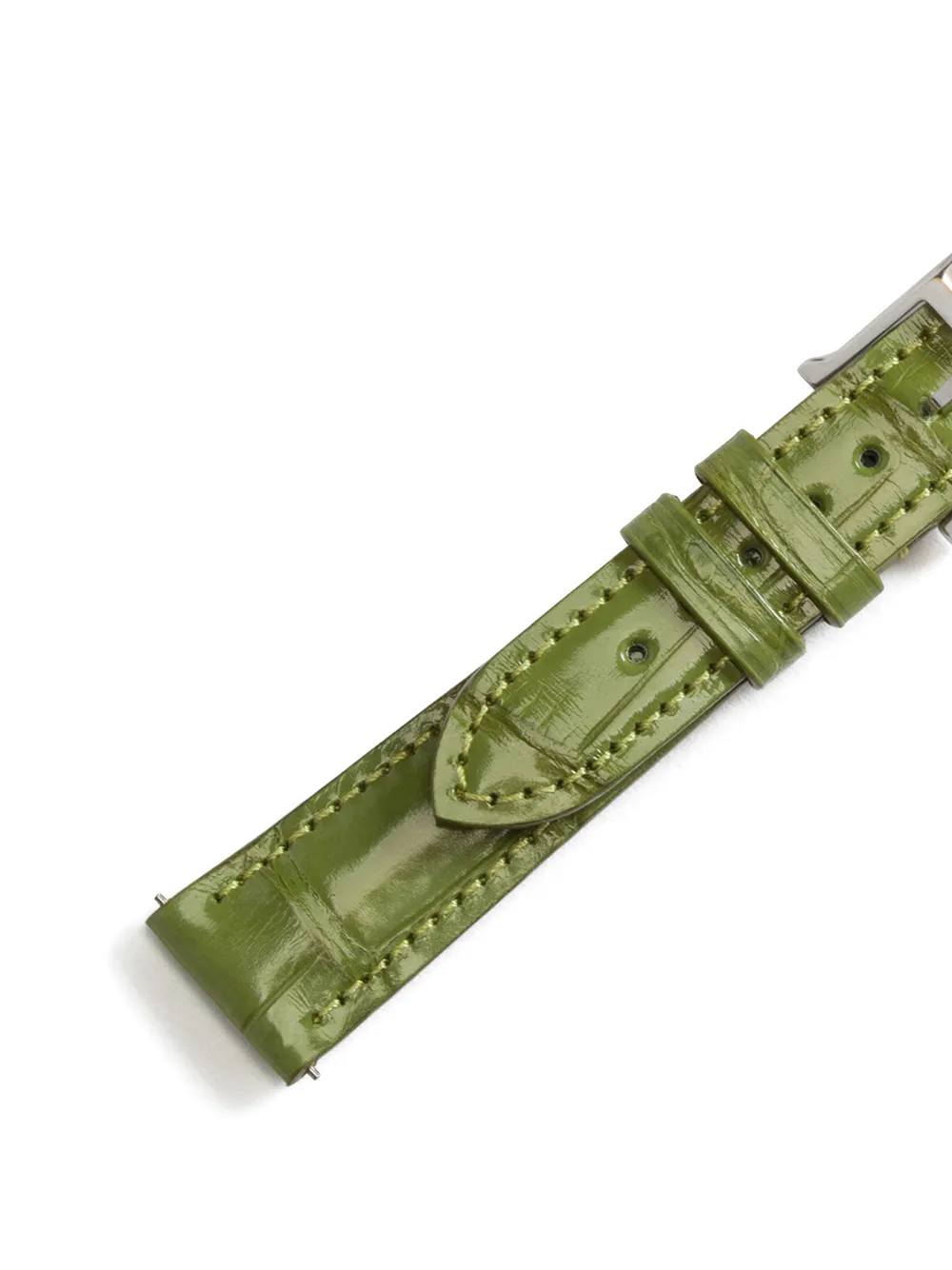 Dolce & Gabbana Horlogebandje met logo-reliëf - Groen