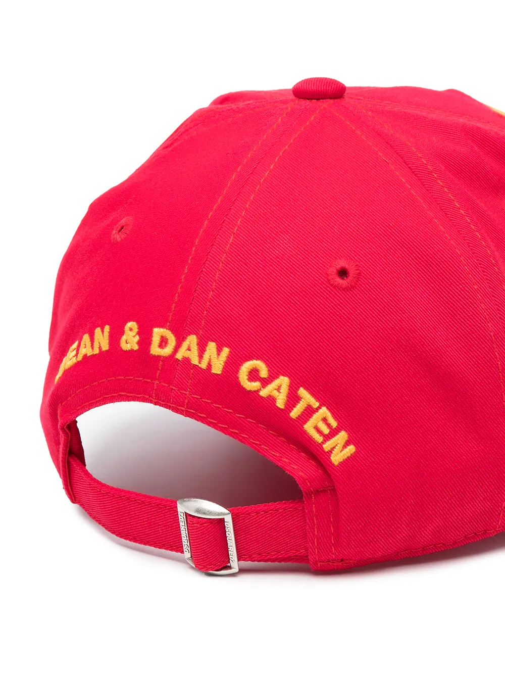 DSQUARED2 Honkbalpet met logopatch - Rood