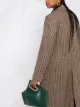 Dondup houndstooth check single breasted coat