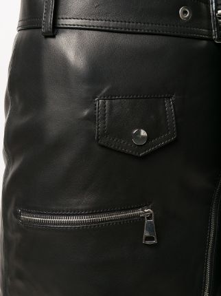 Biker leather mini skirt展示图