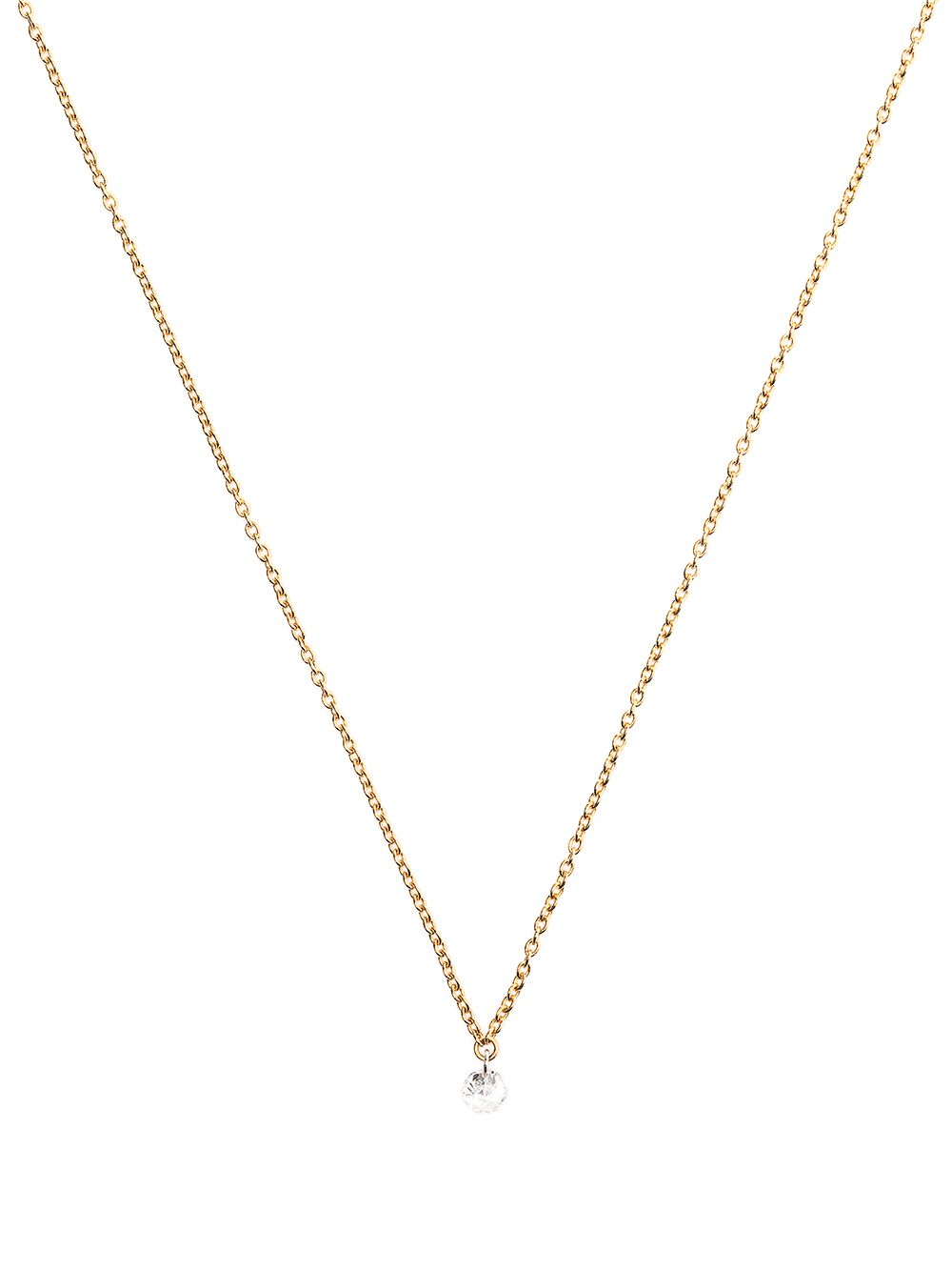 THE ALKEMISTRY 18KT YELLOW GOLD DRILLED DIAMOND NECKLACE