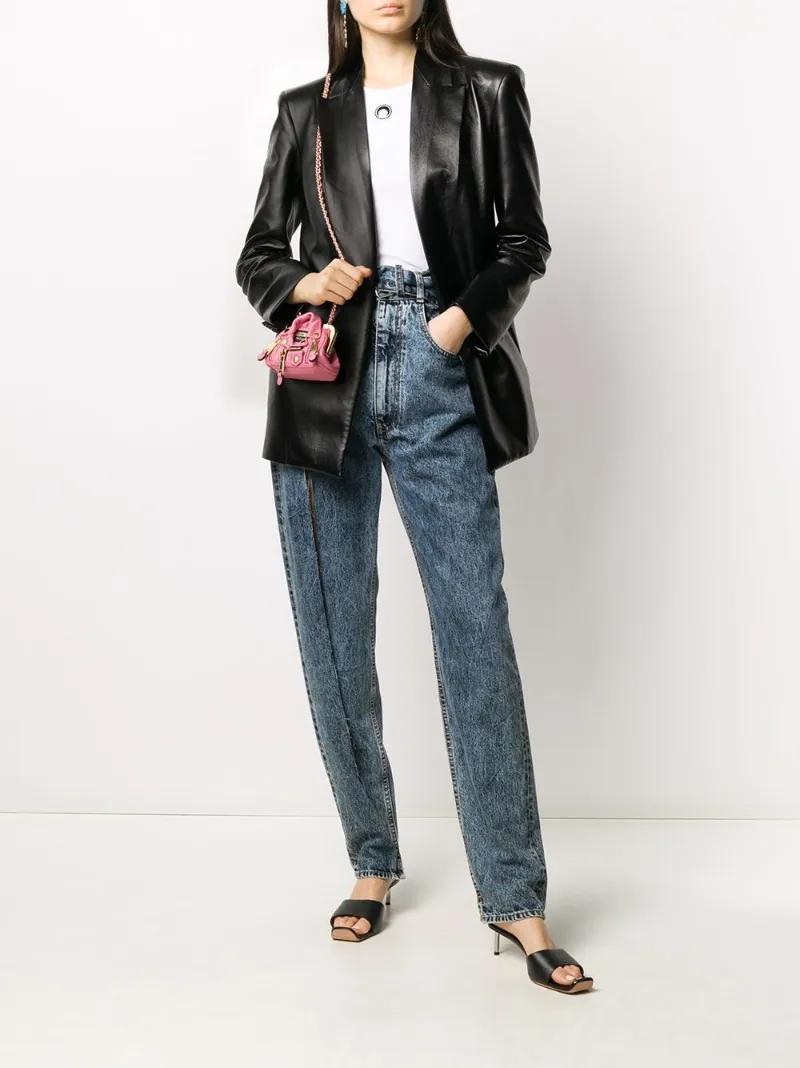 Moschino mini Biker clutch bag pink | MODES