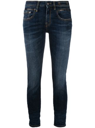 R13 Cropped low-rise Skinny Jeans - Farfetch