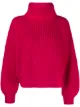 Image 1 of DVF Diane von Furstenberg ribbed high neck jumper