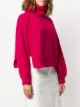 DVF Diane von Furstenberg ribbed high neck jumper