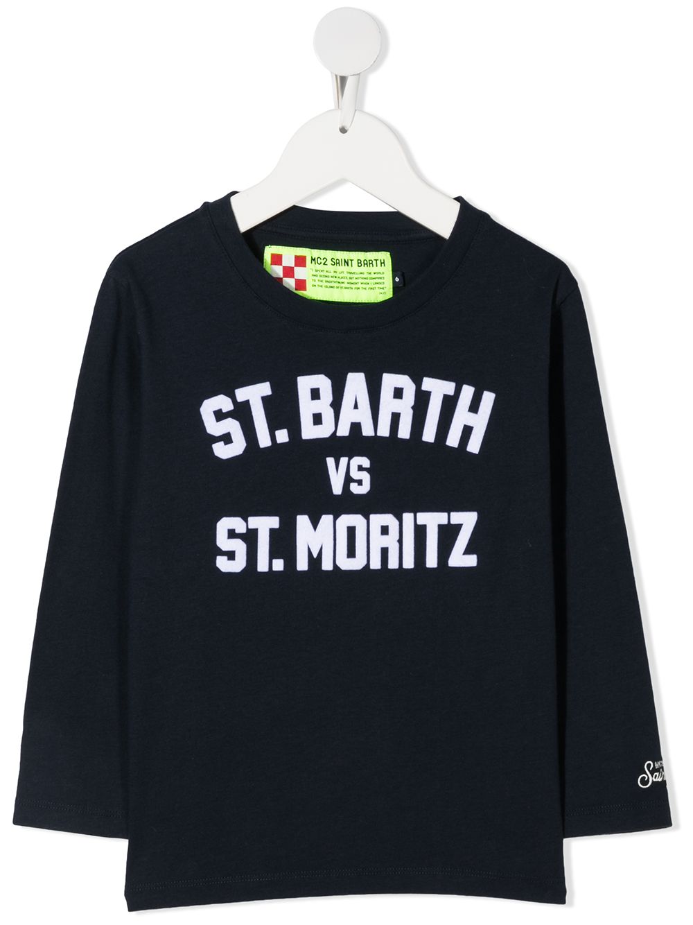 фото Mc2 saint barth kids футболка st. barth vs st. moritz