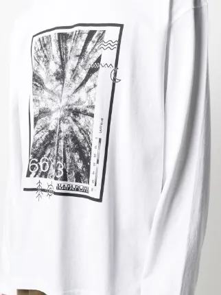 tree-print long sleeved T-shirt展示图