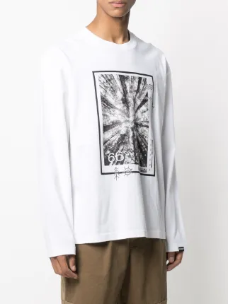 tree-print long sleeved T-shirt展示图