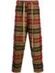 Image 1 of Uma Wang treated plaid check trousers